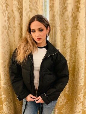 Black Puffer Jacket - Women's Insulated Coat